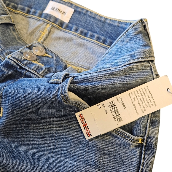 Hudson Collin Mid Rise Straight Crop Virgo Womens Jeans NEW - Picture 3 of 9